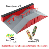 Finger Skateboard Big Scene DIY Mini Park Finger Skatepark Ramp Track Stairs Venue Combination Indoor Home Toys