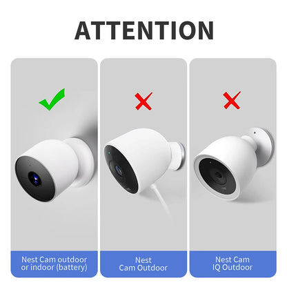 Silicone Case Cover All Weather Protection Waterproof Protective Skin Cover for Google Nest Cam Outdoor Or Indoor (Battery)