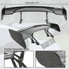 Universal 116CM  ABS Wing Car Tuning Accessories Tail Exterior Trim GT Style Spoiler Black Matte Black Look For 99% Sedan Common