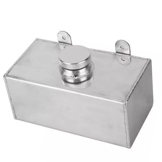 Universal Aluminium  2L Polished Intercooler Spray Car  accessory Windscreen Washer Reservoir Bottle