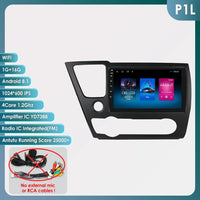 Hizpo For Honda Civic 9 2013 2014 2015 2016 Android 13 Carplay Car Radio Multimedia Video Player GPS Navigation 2 Din Autoradio