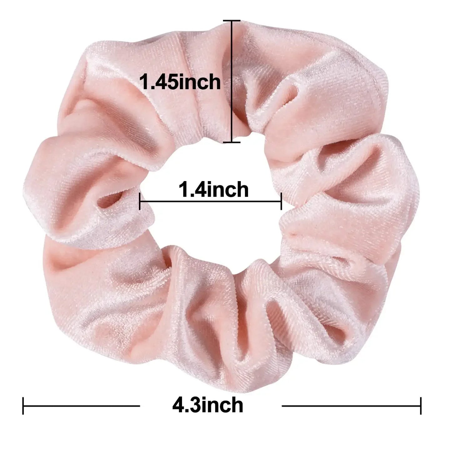 12Pcs Blush Theme Scrunchies Velvet Elastics for Women Pink Bobbles Soft Lovers Scrunchy Classic Thick Hair Ties Gifts for Girls
