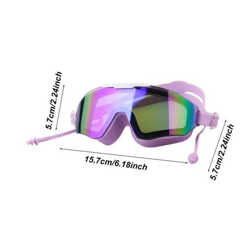 Anti-Fog Pool Goggles Anti Fog & UV No Leaking Goggles Swimming Goggles Wide View Extra Silicone Layer Swim Pool Goggles Anti