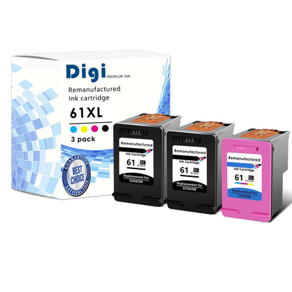 Remanufactured Ink Cartridge Compatible for HP 61 61XL Use for Envy 4500 5530 5534 Officejet 2620 4630 Deskjet 1000 1510 Printer