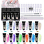 Nail Extension Gel Kit, 12 Colors Extension Nail Extension Gel Set Soak Off UV Gel For All In One Kit Builder Nail Gel Gift