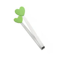 1/3pc Silicone Mini Tongs Stainless Steel Hand Shape Food Tongs Kitchen Barbecue Steak Frying Clip Barbecue Snack Ice Candy Clip