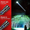High Power LED Flashlight Super Bright LED Spotlight Long Range Torch Emergency Outdoor With 5 Lighting Modes Zoomable