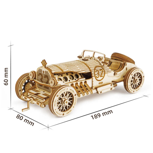 Robotime Rokr Classic Car 3D Wooden Puzzle Train Army Jeep Heavy Truck Vintage Car 1:15 Scale Model Building Kits for Kids