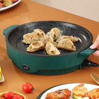 Electric MultiCooker Frying Pan - 26cm Non-Stick 220V Cooking Machine