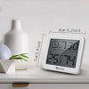Digital Clock Desk Clock with Temperature Humidity  Wall Clocks for  Home Kitchen Office Desk Decorations NIDITON