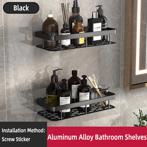 Wall Hanging Corner Rectangular Rack Bathroom Shelf Towel Rack Shelves Wall Shower  Shampoo Rack No Drill Shelf Tripod