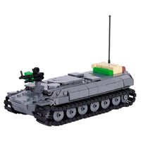 WWII Military US German Armored Vehicle MOC Building Blocks Soldiers Figure Tank Gun Carriage Medical Truck Transport Toys K033