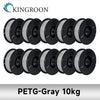 KINGROON 10KG PLA/ ABS/ PETG Filament 1.75mm Black White Gray , Wholesale 10 Rolls PLA ABS PETG Plastic For 3D Printer