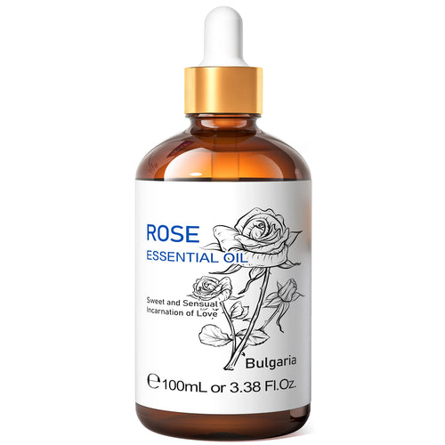 HIQILI Spearmint Vanilla Rose Cinnamon Lemon Essential Oils,100ML Pure Oil for Diffuser,  Humidifier, Massage Muscle Relief Bath