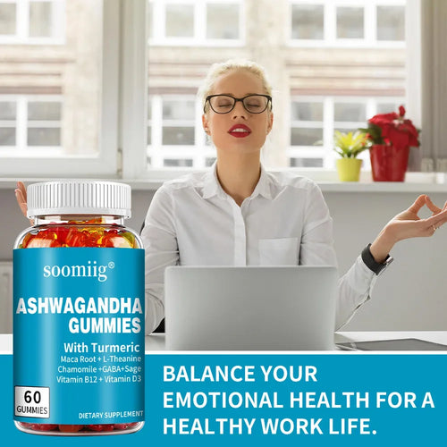 Ashwagandha, Turmeric, Chamomile, Black Pepper Extracts, Supports Mood Balance, Supports Energy, Immune Health, Antioxidant