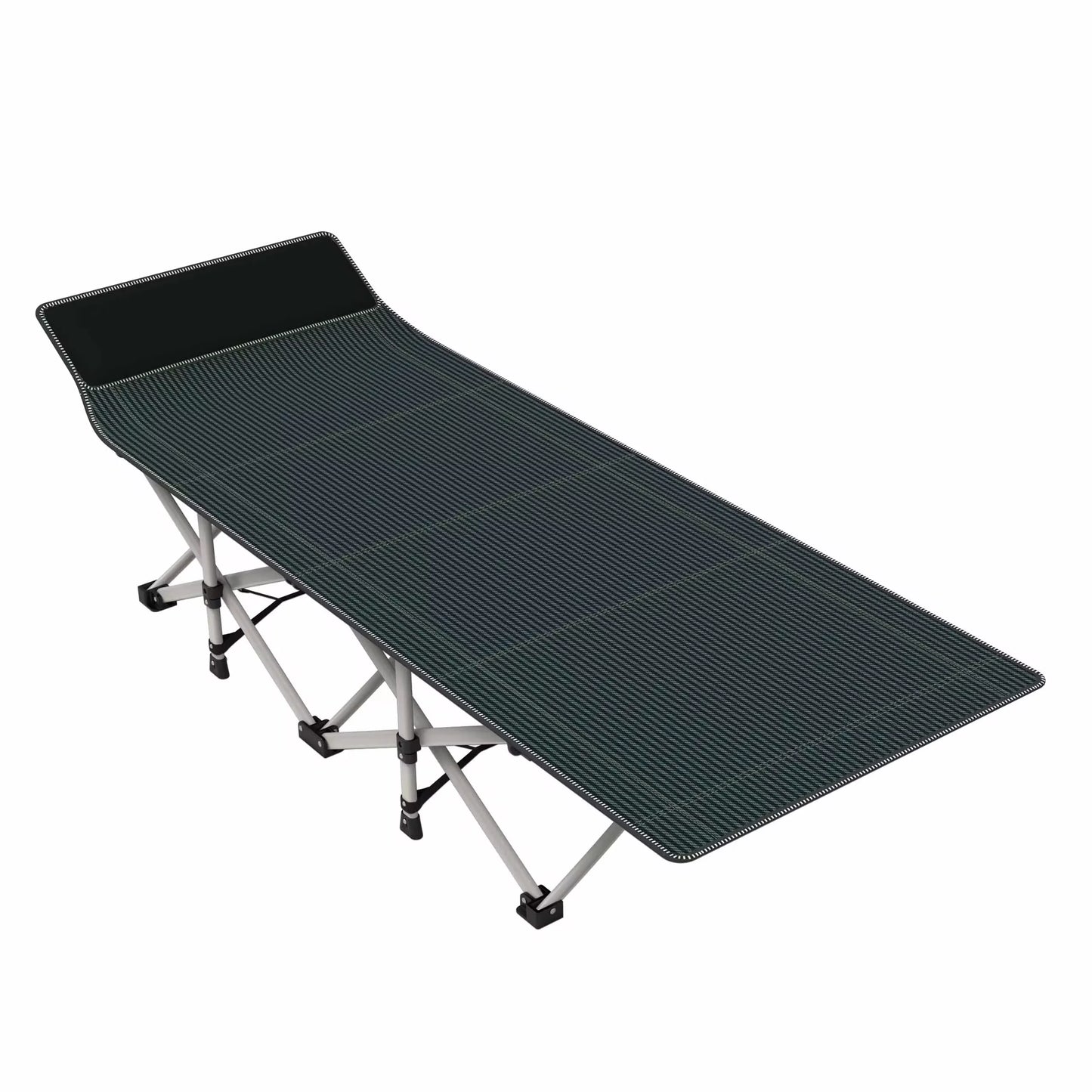 Niceway Camping Cot Foldable Bed with Mattress Portable Outdoor Daybed Office Nap Beach Camp Hiking