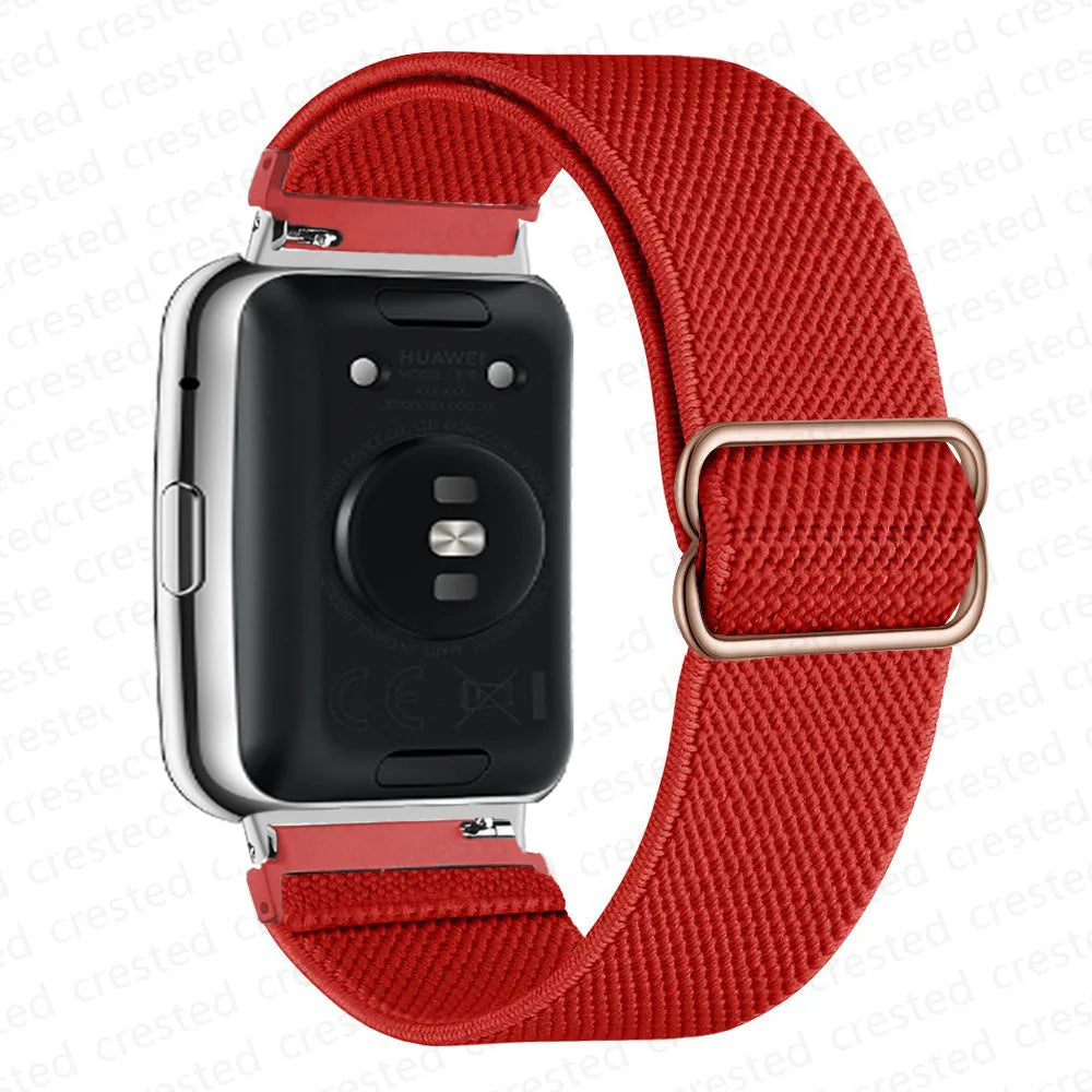 Scrunchie Band For Huawei Watch Fit 2 Strap Smartwatch Accessories Elastic Nylon Loop Bracelet Correa Huawei Watch fit2 band
