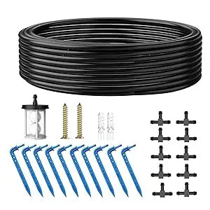 Solar Automatic Drip Irrigation System Kit, Auto Watering Kit for DIY Garden Watering System with 9 Timing Modes Outdoor Garden