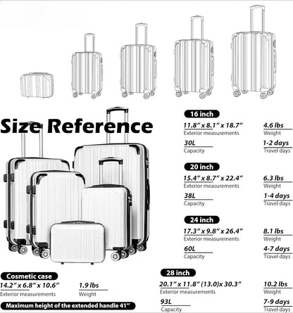 Luggage Expandable Suitcase Set with TSA Lock Spinner Luggage & Bags Rolling Luggage