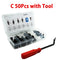 C 50Pcs with Tool