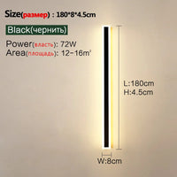 Outdoor wall lamp IP65 waterproof corridor staircase lamp LED long wall lamp outdoor balcony lamp entrance villa garden light