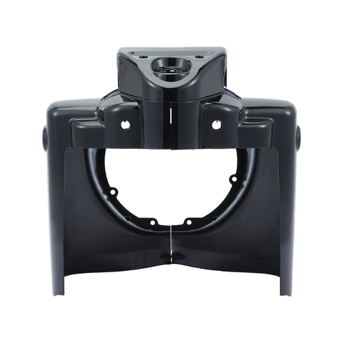 Black 7" Round Front Headlight Nacelle Cover for Harley Touring Road King FLHR 2014-2023