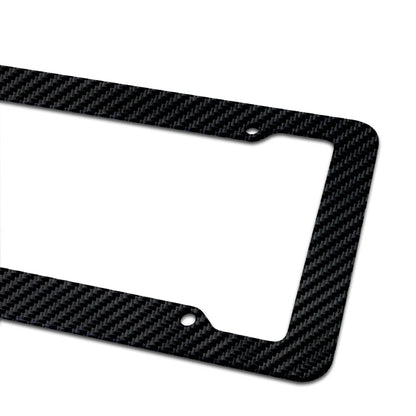 License Plate Label Cover License Plate Cover Black Car License Plate Frame Label Carbon Fiber Universal Auto Parts