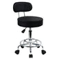 KKTONER PU Leather Rolling Stool Mid-Back with Footrest Height Adjustable Office Computer Home Drafting Swivel Task Chair