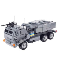 WWII Military US German Armored Vehicle MOC Building Blocks Soldiers Figure Tank Gun Carriage Medical Truck Transport Toys K033