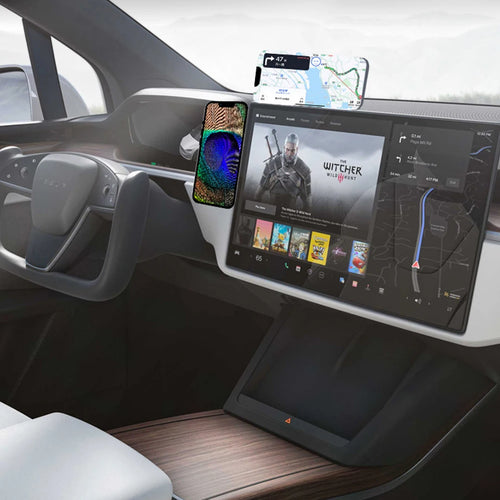 Magnetic Phone Holder For iPhone 15 14 Pro Magsafe Laptop Phone Stand Magnet Cellphone Side Mount Support for Tesla model Y 3