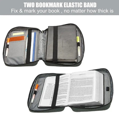 Large Bible Cover Travel Files Card Folder Holder Tool Case Handbag Storage Bag Tickets File Organizer Easy Gripping To Hold