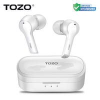 Refurbished TOZO T9 True Wireless Earbuds ENC Calls AI Noise Cancelling with 4 Mics Headphones Deep Bass IPX7