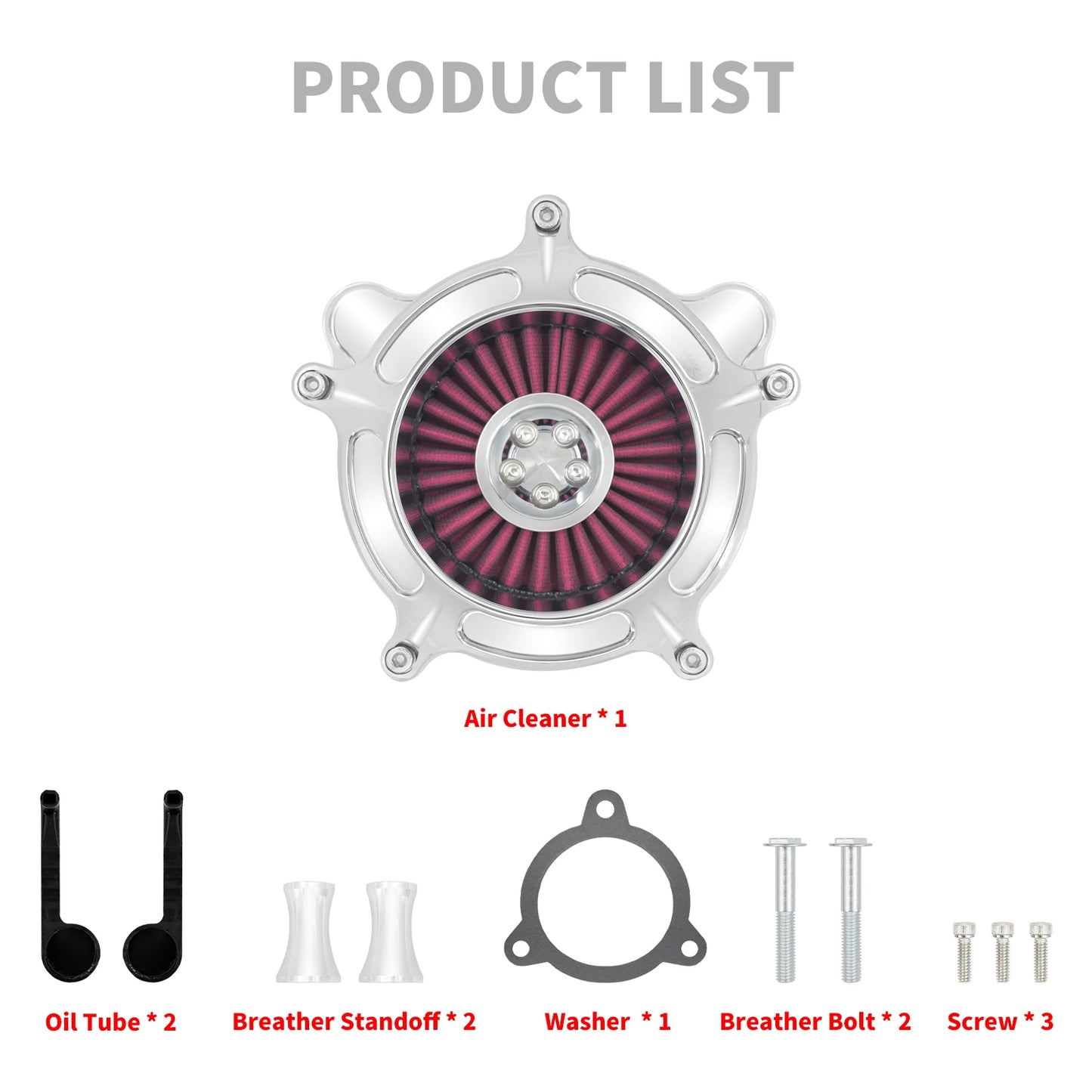 Motorcycle CNC Air Cleaner Intake Filter Element Kit For Harley Touring Road Glide Electra Street Glide Softail Low Rider Dyna