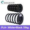 KINGROON 10KG PLA/ ABS/ PETG Filament 1.75mm Black White Gray , Wholesale 10 Rolls PLA ABS PETG Plastic For 3D Printer
