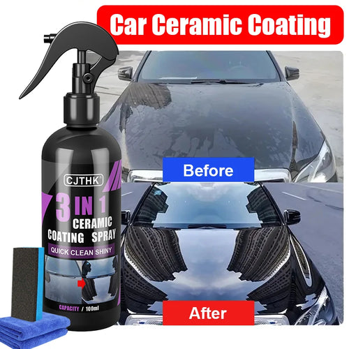 Car Ceramic Nano Coating - 3-in-1 Hydrophobic Paint Protection
