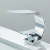 Waterfall Bathroom Sink Faucet Single Handle Basin Faucet Hot Cold Water Mixer Tap For Bathroom Sink