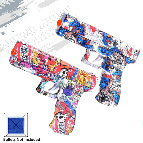 2PCS Shooting Toy Ball Blaster,Fully Manual Outdoor Toy Model Without Charging,Suitable For Backyard Games,Gift(without Bullet)