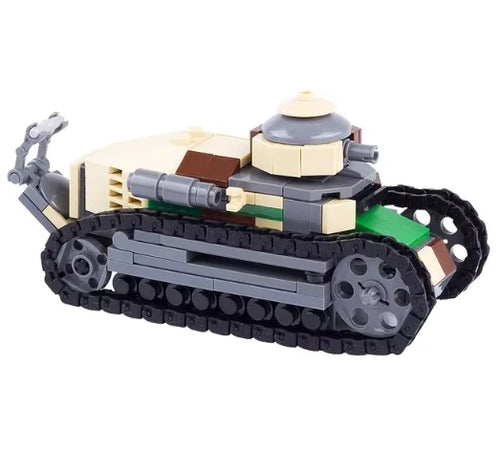 WWII Military US German Armored Vehicle MOC Building Blocks Soldiers Figure Tank Gun Carriage Medical Truck Transport Toys K033