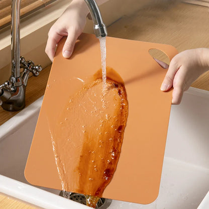 1pcs Kitchen Flexible Cutting Board,Colorful Plastic Chopping Board,Non-slip Cutting Board For Meat And Vegetables Fruit