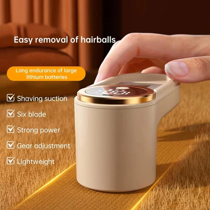 Lint Remover for Clothing Portable Electric Fuzz Pellet Remover LED Display Rechargeable for Clothes Fabric Shaver Fluff Remover