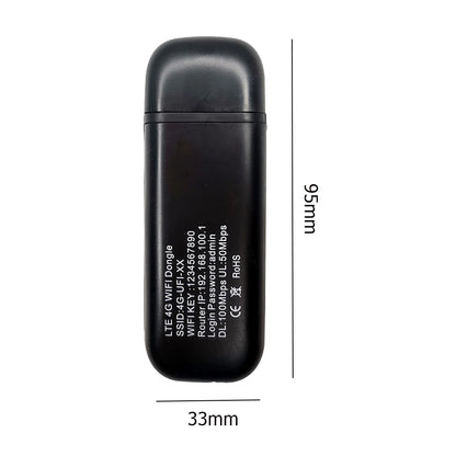 4G LTE WiFi Router USB Modem Unlocked WiFi Wireless Network Adapter Hotspot Router USB Dongle Wifi Router Computer Accessories
