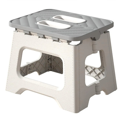 Home Folding Step Stool - Anti-Slip Surface Foot Stool with 8.7 Inch Height - Sturdy & Lightweight Plastic Foldable Step Stool