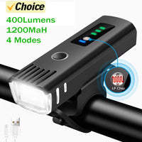 Bright Bicycle Light T6 LED Front USB Rechargeable MTB Mountain Bicycle Lamp 1000LM Bike Headlight Flashlight Cycling Scooter