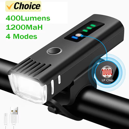 Bright Bicycle Light T6 LED Front USB Rechargeable MTB Mountain Bicycle Lamp 1000LM Bike Headlight Flashlight Cycling Scooter