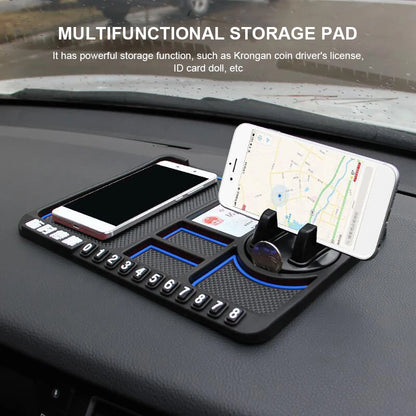 Car Dashboard Car Anti-Slip Mat Multifunctional Mobile Phone Holder Sticky Storage Mat Phone Holder Mat Car Interior Accessories
