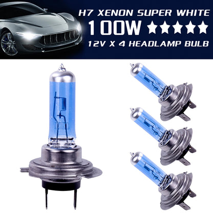 2/10Pcs H7 100W 12V Car Fog Light Halogen Bulbs Super Bright Car Headlight Bulbs Auto Parking Lamp Led Bulbs Car Accessories