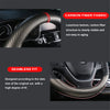 Carbon Fiber Leather Steering Wheel Cover  Breathable Non-slip Interior Accessories 38cm for BMW F30 F31 F07 F10 E90 E91 E92 E87