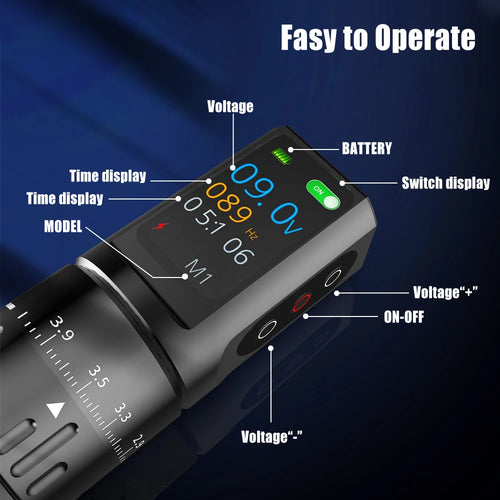 Yilong Tattoo Supplies High Quality Tattoo Pen Kits For Permanent Makeup Tattoo Machine Tattoo Power Supply Tattoo Gun Kit