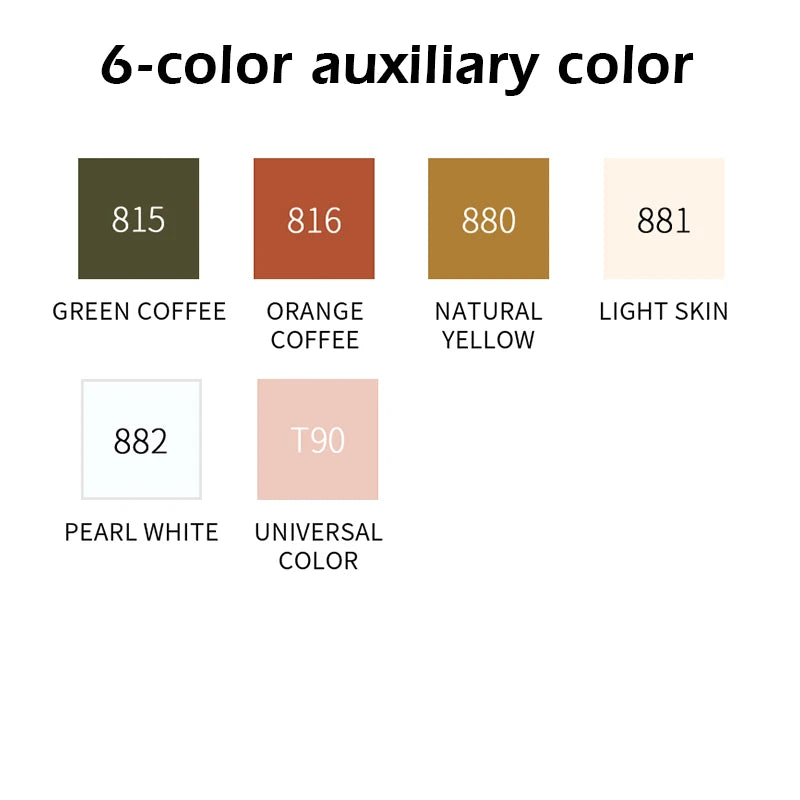 Tattoo Ink Nano Pigment Milkly Colors For Semi Permanent MakeUp Sets Tint Eyebrow Eyeliner Lips Beauty 3ml Microblading Pigments