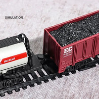 Classical Railway Freight Train Toy Electric Christmas Train Track Set with Light Tracks Model Toys for Kids Gift Children EzBuyCo